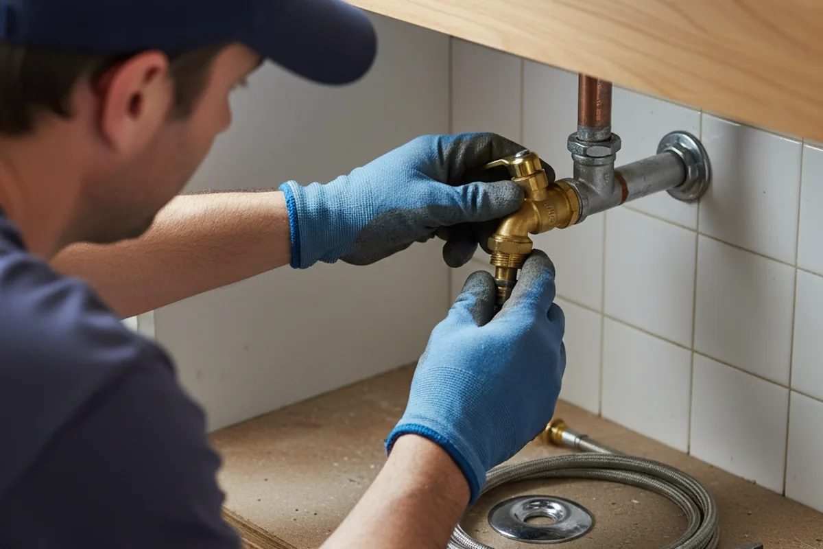 Shutoff valve and fitting work during Emergency Plumbing in Amsterdam